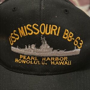 USS Missouri BB-63 Black Cap